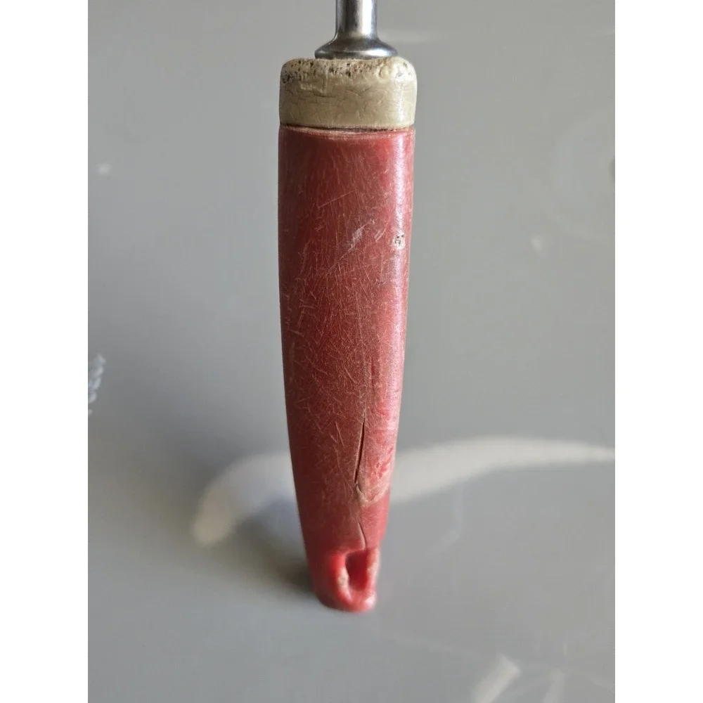 Vintage Red Phenolic Bakelite Style‎ Serving Spoon Retro Mid Century Kitchen